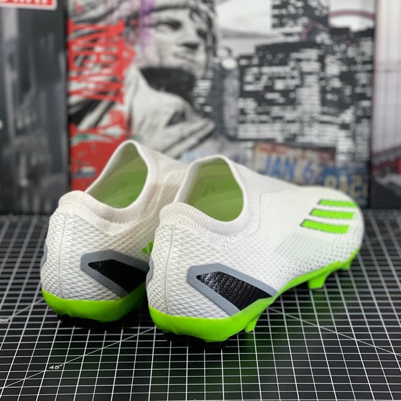 Adidas Men’s Sz 13 X Speedportal.3 LL FG Soccer Cleats Green White HP9718 NEW - Picture 4 of 13